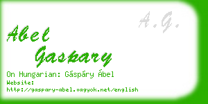 abel gaspary business card